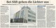 Pforzheimer Zeitung 21.02.2008 Bei Slift gehen die Lichter aus