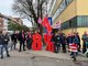 Warnstreik und Menschenkette bei Witzenmann Pforzheim