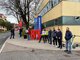 Warnstreik und Menschenkette bei Witzenmann Pforzheim