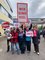 Warnstreik und Menschenkette bei Witzenmann Pforzheim