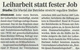 Pforzheimer Zeitung vom 22.04.2008 Leiharbeit statt fester Job....