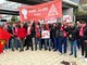 Pforzheimerinnen und Pforzheimer bei der Kundgebung in Ludwigsburg