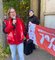 Warnstreik und Menschenkette Witzenmann und Saacke