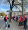 Warnstreik und Menschenkette Witzenmann und Saacke