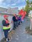 Warnstreik und Menschenkette Witzenmann und Saacke
