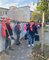 Warnstreik und Menschenkette Witzenmann und Saacke