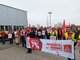 Warnstreik mit Kundgebung