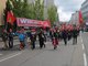Demozug der Pforzheimer Metallerinnnen und Metaller