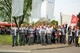 Beschäftigte von MDS Abele bei der Kundgebung